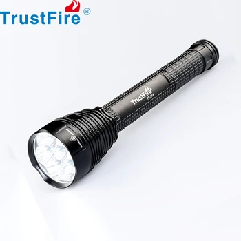 TrustFire J18 18650 Lanterna LED Super Brilhante 8000 Lumens Resistente à Água 5 Modos de Luz Grande Tática da Tocha