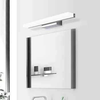 Moderno 80cm Espelho do DIODO emissor de luz da casa de Banho branco quente /branco casa de banho Frente do espelho dispositivos elétricos da lâmpada espelho para maquiagem leve 85-265V