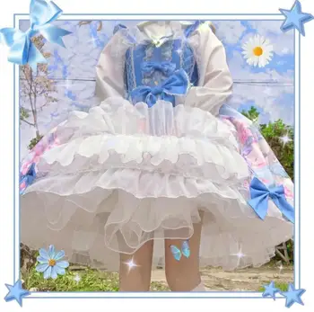 Mothybot Lolita Vestido De Design Original Festa De Casamento Gato Cardigan Correia Jsk Senhora Elegante Vestido