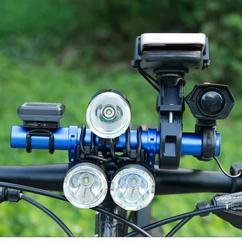T tipo de Moto, de Bicicleta Guiador Lâmpada do Suporte Titular Telefone Extender Monte de Extensão para a Estrada, Mtb Bicicleta