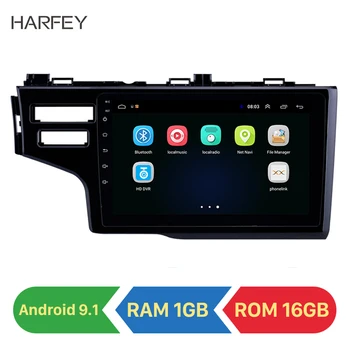 Harfey 2 DIN de 9 polegadas GPS Android 9.1 HD Touchscreen para Honda Fit LHD 2013 Apoiar a Câmera Traseira Pode-Ônibus Rede 3G