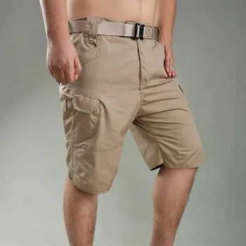 Homem Tático Shorts Rápida de Carga Seca Calções de Desporto ao ar livre Formação de Caminhadas Curtas Calças Multi-bolso Militar Shorts