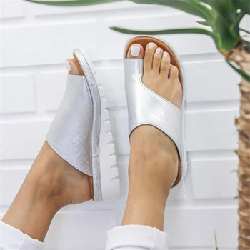 COZULMA Mulheres Confortável Simples Sapatos Televisão Plataforma Senhoras Casual Dedo Grande do Pé Sandálias Ortopédicas Joanete Corretor de Flip-Flops