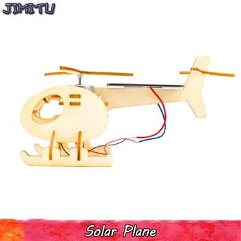 Solar Modelo de helicóptero Kits de Brinquedos de DIY Graffiti feito a mão Aeronave Experiência de Montagem de Modelos de Brinquedo Educativo para as Crianças Hobbies