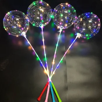 DIY Festa de Aniversário, Decoração de Bobo Balões Flash Brilhante Festa de Casamento Decoração Luminosa do DIODO emissor de Bola de Parte do fornecimento