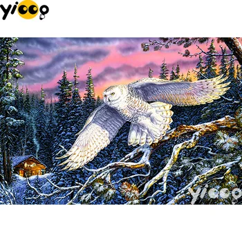 Completo Quadrado/Redondo broca de diamante Pintura eagle, o Vento 5D DIY bordado de diamante mosaico pintura de Decoração BX0725