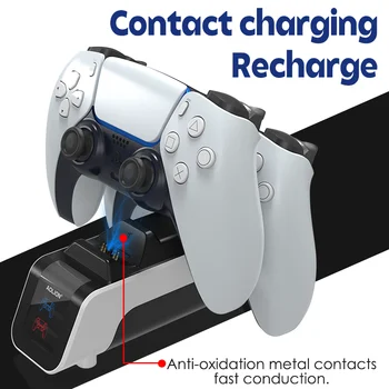 Aolion Para PS5 Controladores Carregador Rápido da Base de dados de Ps5 Jogo Alça Dupla Especial do Assento de Carregamento Doca do DIODO emissor de Luz do Carregador para Playstaion 5