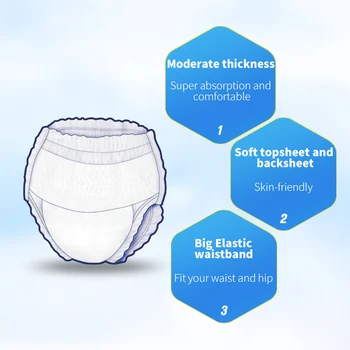 De alta qualidade para Adultos fralda calça incontinência cueca Adultos, fraldas Descartáveis, fraldas para adultos ABDL diaper do adulto