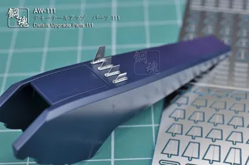 Acondicionamento de Peças Para Gundam Detalhes de Peças de Atualização AW111 Foto gravadas as folhas de Aceitar Atacado