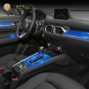 Para Mazda CX-5 2017-2020 Interior do Carro do Centro da consola de TPU Transparente película Protetora Anti-risco Reparação filme Acessórios para Montar