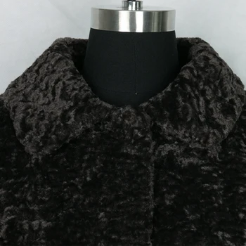 Inter outono inverno shearling casaco mulher manga longa vire para baixo de gola preto faux fur casaco plus size, roupas de mulher 5xl 6xl