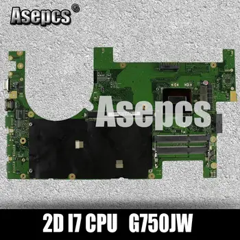 Asepcs G750JW Laptop placa-mãe Para Asus G750JW G750JH G750JX G750J G750 Teste original da placa-mãe 2D CPU I7 GTX765M