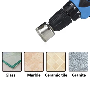 CMCP 3-60mm Revestido de Diamante Broca Conjunto Buraco Viu Telha brocas Para Cerâmica, Vidro, Porcelana, Mármore Perfuração Bits