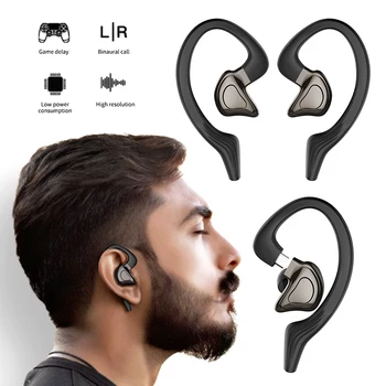 Q9J TWS 5.0 Fone de ouvido Bluetooth CVC Cancelamento de Ruído Impermeável Estéreo de Fones de ouvido de Esportes Fones de ouvido Duplo Microfone Fones de ouvido sem Fio