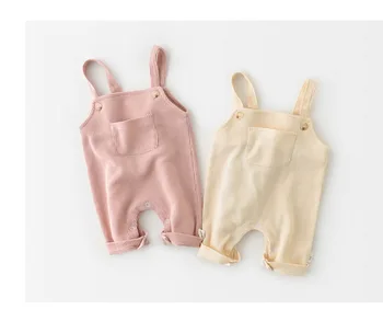 Nova primavera de escalada roupas cute baby sling de romper do bebê menina roupas de romper do bebê