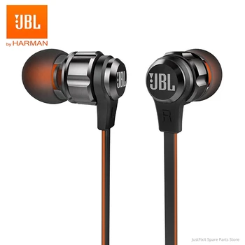 JBL T180A Fone de Ouvido Estéreo Execução Esportes de 3,5 mm Fones de ouvido com Fio Puros e Profundos Jogo de Música para Fone de ouvido Chamadas mãos-livres com Microfone