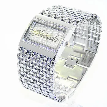 Até 2018, a G&D da Marca de Luxo das Mulheres Relógios de Luxo Crystal Senhoras Relógios Pulseira de Mulheres de Quartzo Wristatches Relógio relógio feminino