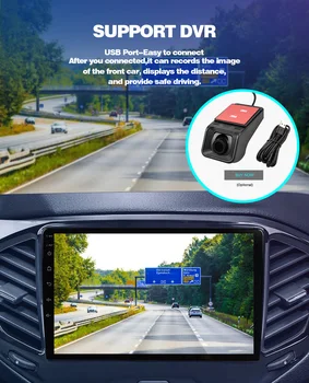 2 Din Rádio do Carro para Ford Fiesta 2009 A 2017 Android 9.0 9 Polegadas Multimídia Estéreo de Navegação do GPS do Carro DVD Player Bluetooth OKNAVI
