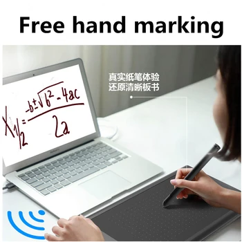 De 14 polegadas de Digitação do Tablet mesa digitalizadora tablet de Desenho da Placa Para Computador, Telefone Celular Digitalizador de 2,4 G de ligação Bluetooth