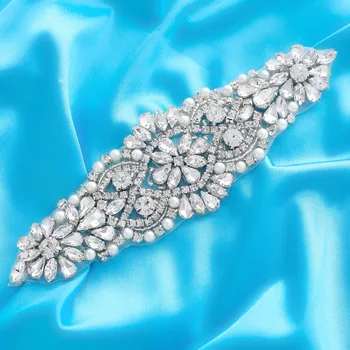 Casamento cinto de Strass cristal de Noiva Cinto de Prata Diamante de Noiva faixa Para o Vestido de Casamento vestido de pedreria J103S