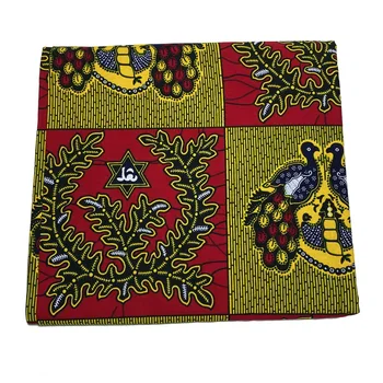 Algodão de alta qualidade tissu 6yards Ancara estampas Africano batik pagne real, cera de tecido estilo Africano