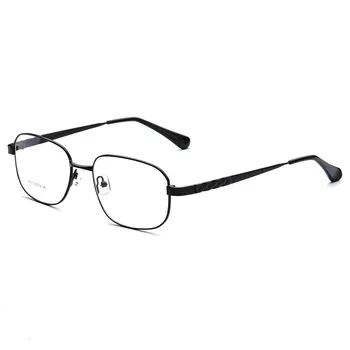 Excelente liga de titânio Homens Óptico Óculos de Armação Quadrada Prescrição de Óculos com Armação Ultraleve Negócios Óculos